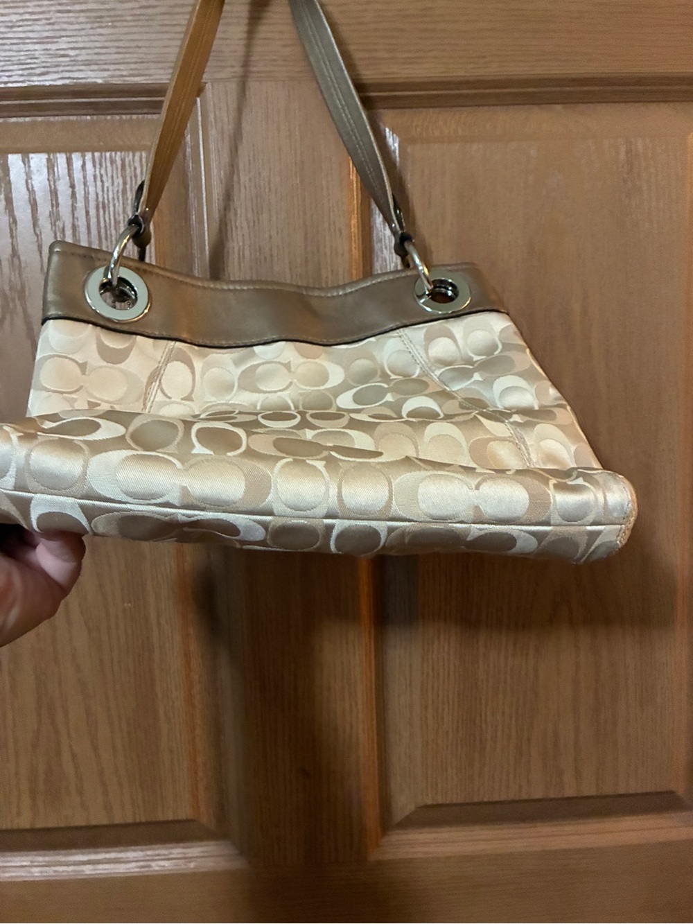 Coach Ashley Signature Pleated Hippie Shoulder Bag - Picture 4 of 5